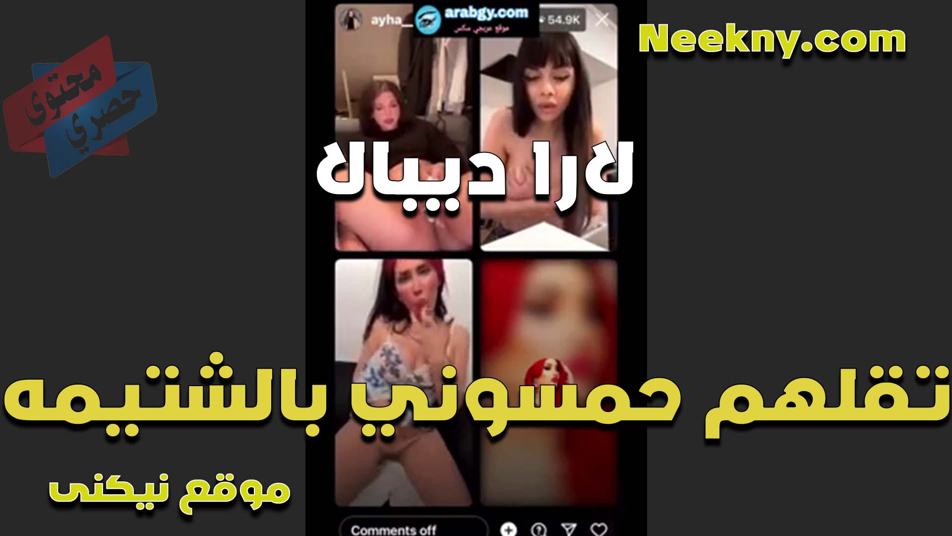 لارا ديبال طالعه لايف نيك مصري مع الشراميط بتقول حمسوني عشان اسخن اوي وانزل العسل من كسي بالشتيمه