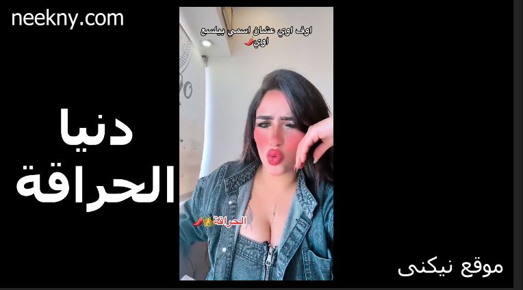 دنيا الحراقة خرباها وبزازها طالعة فى الايف دينا الحراقة